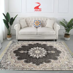 خرید فرش ماشینی ۷۰۰ شانه طرح گلبرگ کد ۷۰۴۰ 4