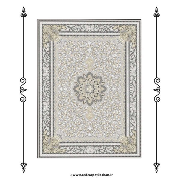 خرید فرش وینتیج طرح شکوفه 700 شانه کد 7183 - Image 2