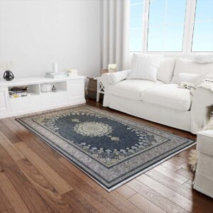 فرش ماشینی ۷۰۰ شانه طرح میلان زمینه تیره کد ۷۷۱