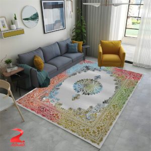 فرش ماشینی ۷۰۰ شانه طرح ستاره کویر کد ۷۲۰۴ 4