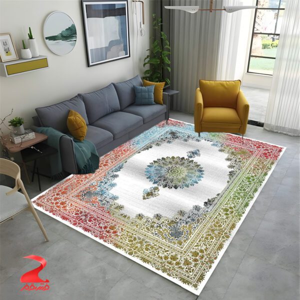 فرش ماشینی ۷۰۰ شانه طرح ستاره کویر کد ۷۲۰۶