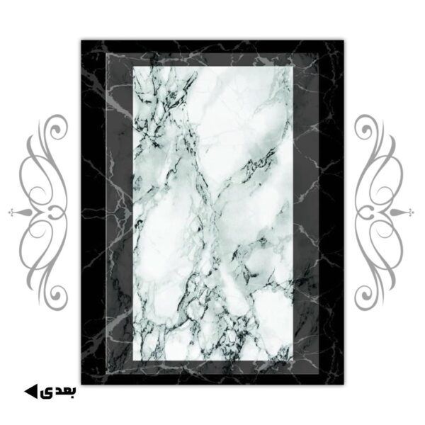 فرشینه طرح سنگ کد 50188 (پس کرایه) - فرشینه رضوان - Image 2