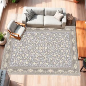 خرید فرش ماشینی ۱۲۰۰ شانه طرح آوا رنگ نقره ای کد ۱۷۳ 3