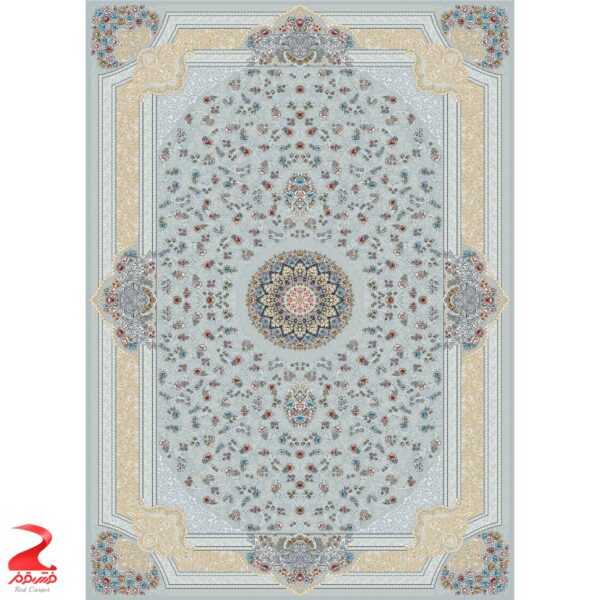 فرش ماشینی کاشان طرح خاتون طوسی 700 شانه - Image 2