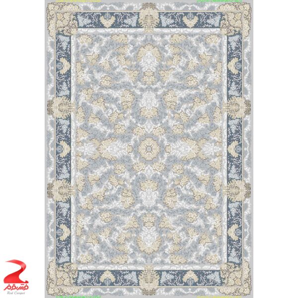 فرش ماشینی کاشان طرح نورا طوسی 700 شانه - Image 2