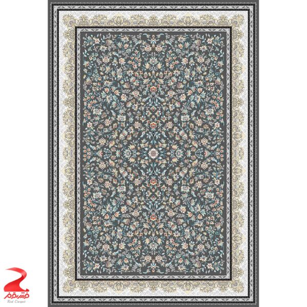 فرش ماشینی کاشان طرح اوستا دلفینی 700 شانه - Image 2