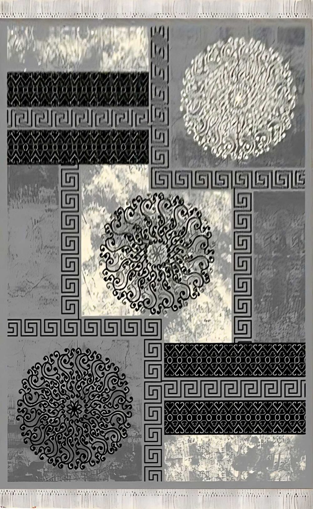 گلیم فرش ماشینی کاشان طرح خورشید فیلی - Image 2
