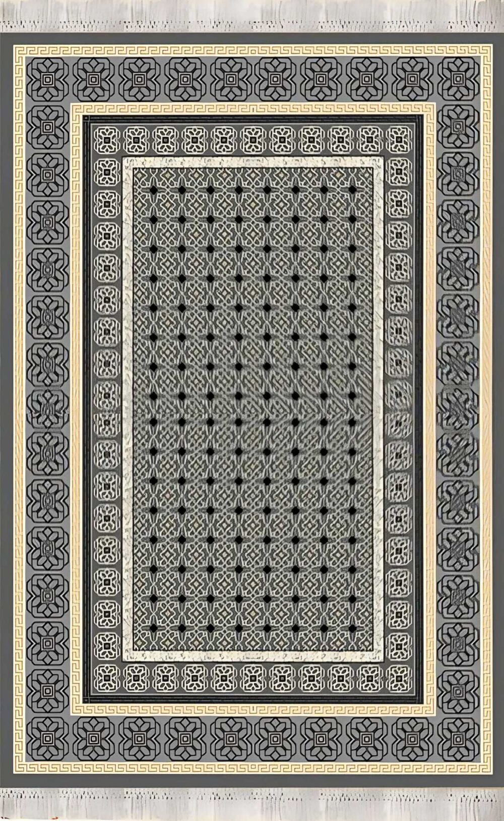 گلیم فرش ماشینی کاشان طرح سیاوش دودی - Image 2