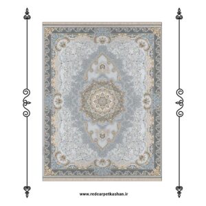 فرش ماشینی ۷۰۰ شانه طرح درسا نقره ای کد ۷۱۰۹ 5